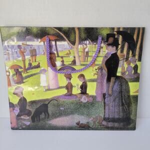 Vintage RARE Sunday in the Park painting by Georges Seurat Gift Bag Present